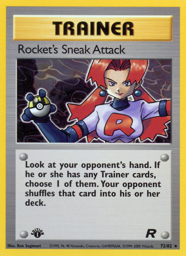 Rocket's Sneak Attack (72/82) [Team Rocket 1st Edition] | Kessel Run Games Inc. 