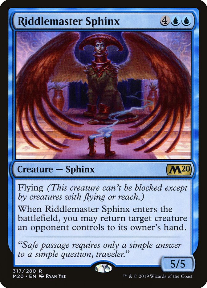 Riddlemaster Sphinx [Core Set 2020] | Kessel Run Games Inc. 