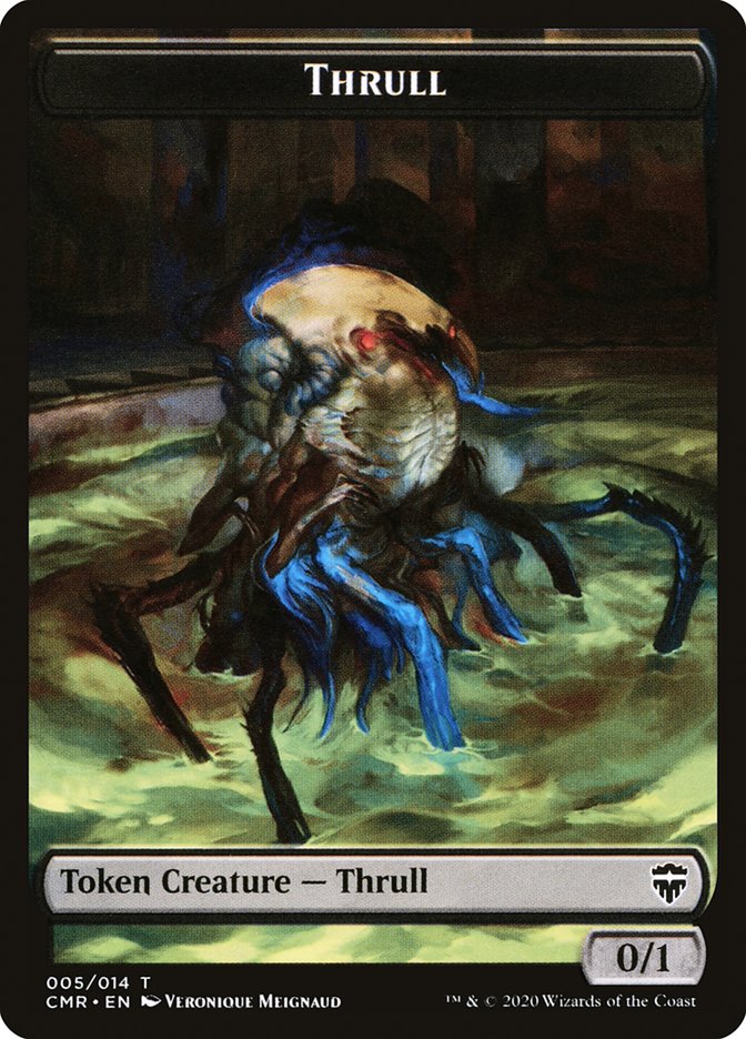 Thrull // Treasure Double-Sided Token [Commander Legends Tokens] | Kessel Run Games Inc. 