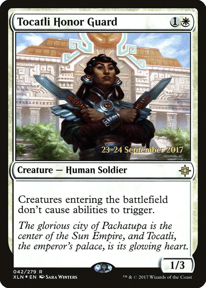 Tocatli Honor Guard [Ixalan Prerelease Promos] | Kessel Run Games Inc. 