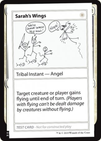 Sarah's Wings (2021 Edition) [Mystery Booster Playtest Cards] | Kessel Run Games Inc. 