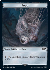 Food // Wraith Double-Sided Token [The Lord of the Rings: Tales of Middle-Earth Commander Tokens] | Kessel Run Games Inc. 