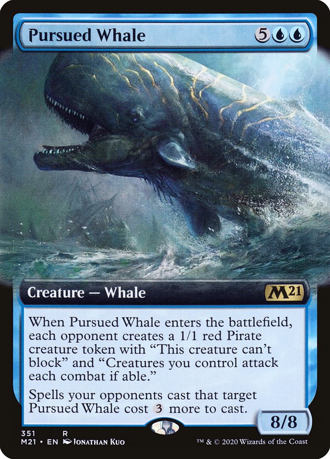 Pursued Whale (Extended Art) [Core Set 2021] | Kessel Run Games Inc. 