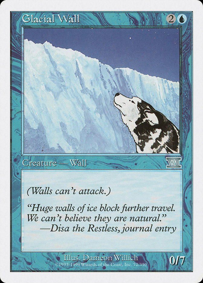 Glacial Wall [Classic Sixth Edition] | Kessel Run Games Inc. 