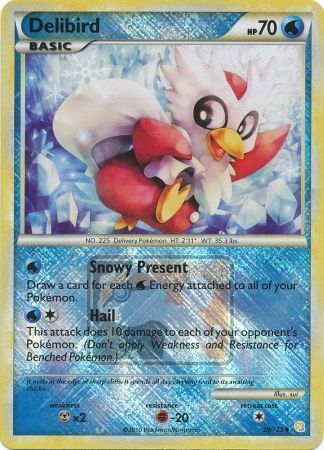 Delibird (39/123) (League Promo) [HeartGold & SoulSilver: Base Set] | Kessel Run Games Inc. 