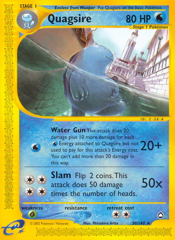 Quagsire (30/147) [Aquapolis] | Kessel Run Games Inc. 