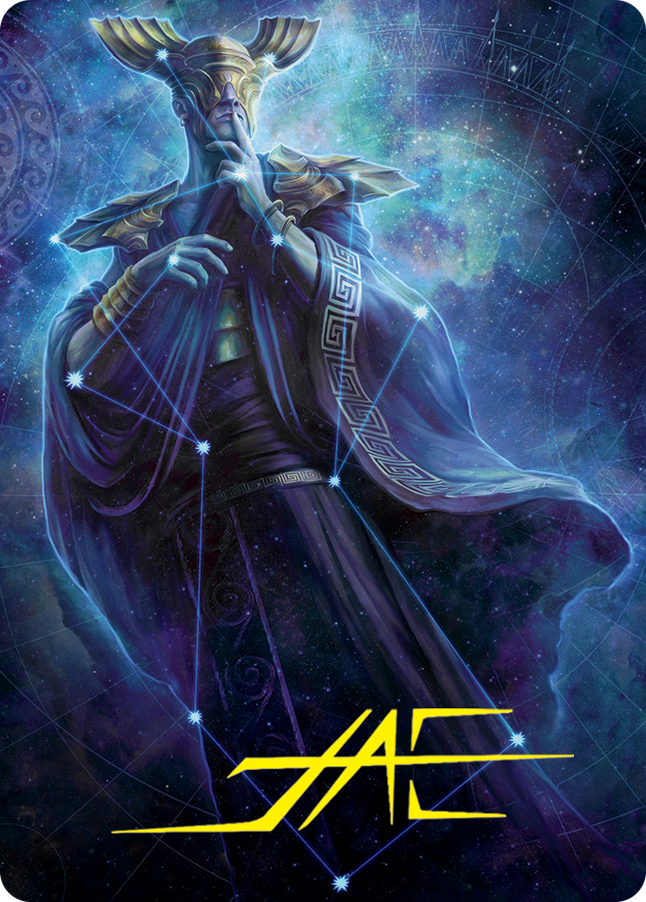 Atris, Oracle of Half-Truths Art Card (Gold-Stamped Signature) [March of the Machine Art Series] | Kessel Run Games Inc. 