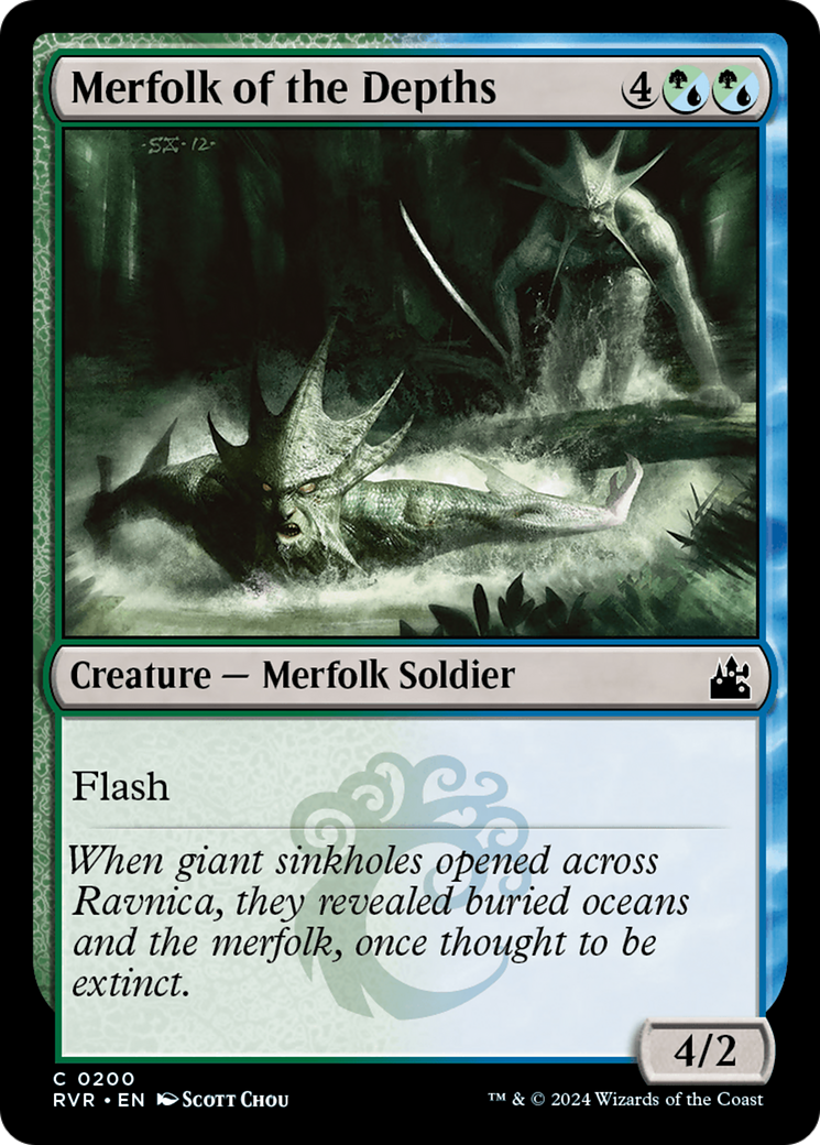 Merfolk of the Depths [Ravnica Remastered] | Kessel Run Games Inc. 