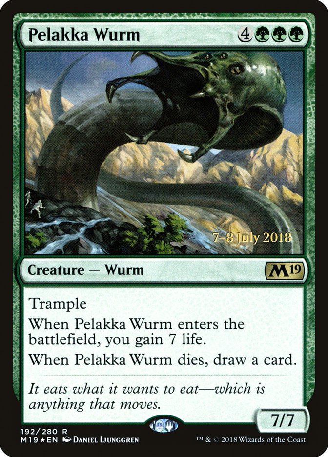 Pelakka Wurm [Core Set 2019 Prerelease Promos] | Kessel Run Games Inc. 