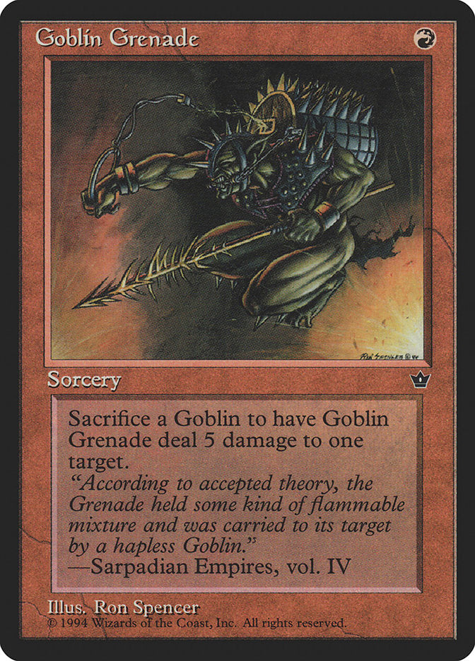 Goblin Grenade (Ron Spencer) [Fallen Empires] | Kessel Run Games Inc. 