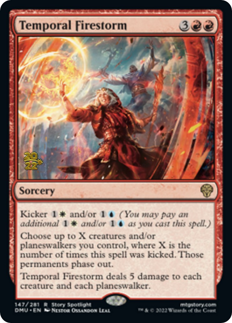 Temporal Firestorm [Dominaria United Prerelease Promos] | Kessel Run Games Inc. 