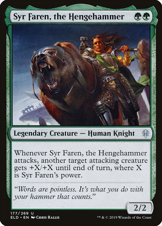 Syr Faren, the Hengehammer [Throne of Eldraine] | Kessel Run Games Inc. 