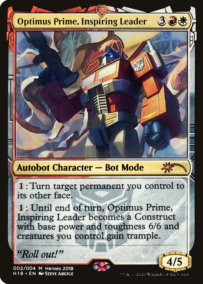 Optimus Prime, Inspiring Leader [Heroes of the Realm 2018] | Kessel Run Games Inc. 