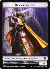Human Soldier // Elephant Double-Sided Token [Phyrexia: All Will Be One Commander Tokens] | Kessel Run Games Inc. 
