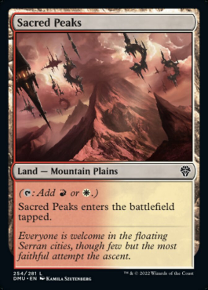 Sacred Peaks [Dominaria United] | Kessel Run Games Inc. 