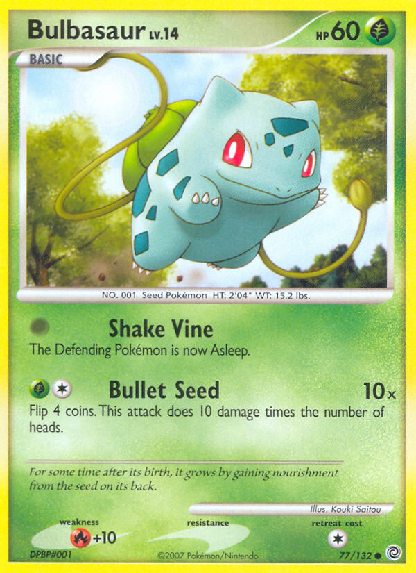 Bulbasaur (77/132) [Diamond & Pearl: Secret Wonders] | Kessel Run Games Inc. 