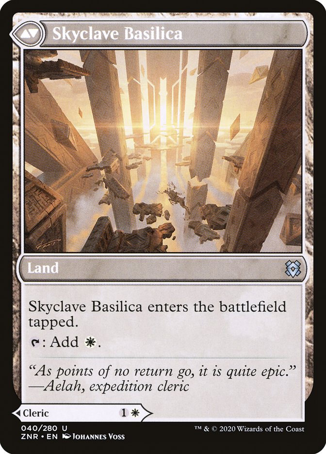 Skyclave Cleric // Skyclave Basilica [Zendikar Rising] | Kessel Run Games Inc. 