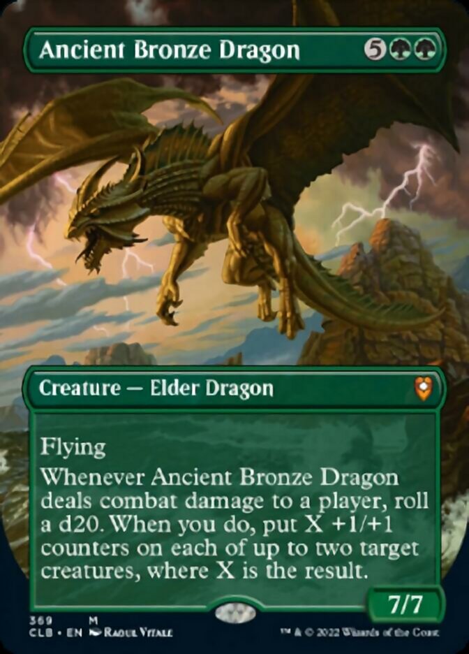Ancient Bronze Dragon (Borderless Alternate Art) [Commander Legends: Battle for Baldur's Gate] | Kessel Run Games Inc. 