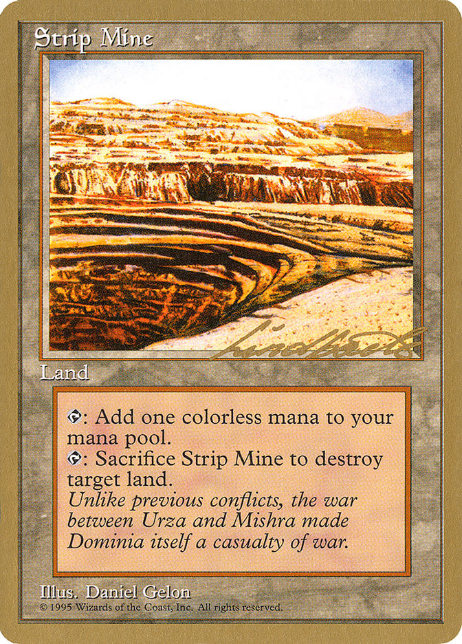 Strip Mine (Leon Lindback) [Pro Tour Collector Set] | Kessel Run Games Inc. 