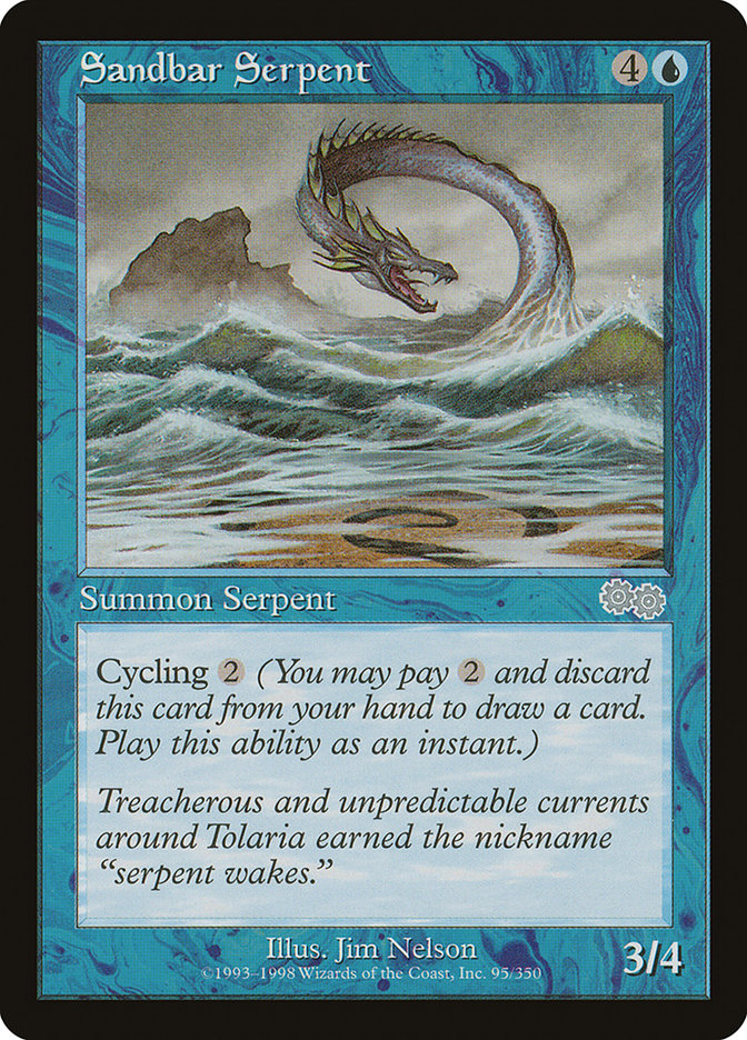 Sandbar Serpent [Urza's Saga] | Kessel Run Games Inc. 