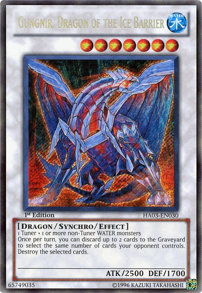 Gungnir, Dragon of the Ice Barrier [HA03-EN030] Secret Rare | Kessel Run Games Inc. 