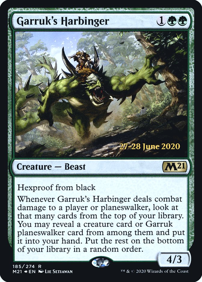 Garruk's Harbinger [Core Set 2021 Prerelease Promos] | Kessel Run Games Inc. 