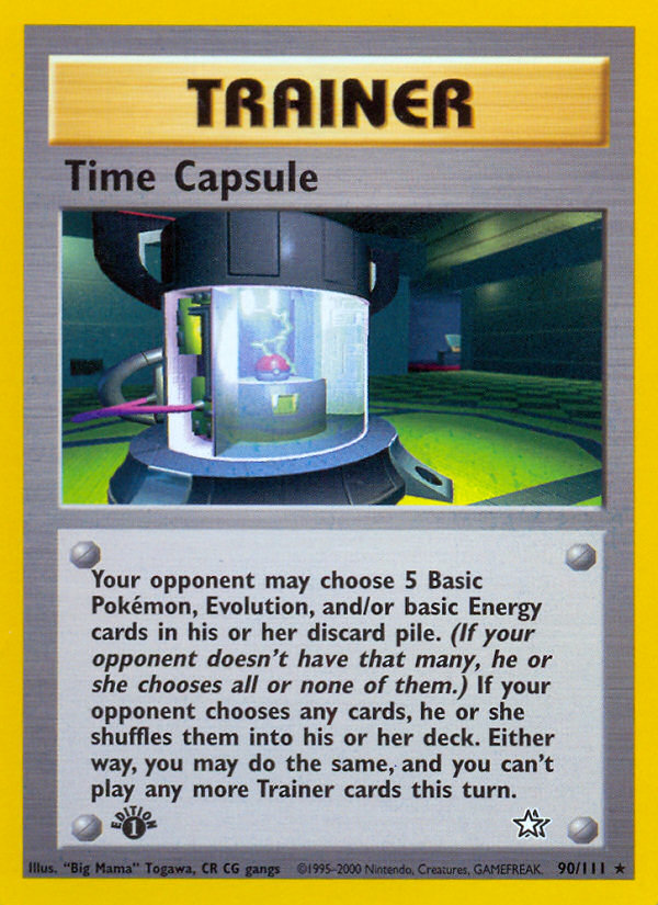 Time Capsule (90/111) [Neo Genesis 1st Edition] | Kessel Run Games Inc. 