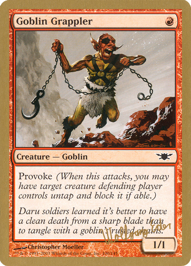 Goblin Grappler (Wolfgang Eder) [World Championship Decks 2003] | Kessel Run Games Inc. 