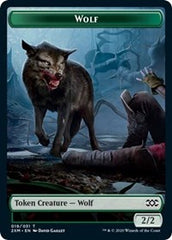 Wolf // Golem Double-Sided Token [Double Masters Tokens] | Kessel Run Games Inc. 