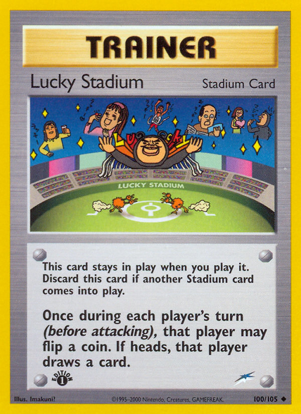 Lucky Stadium (100/105) [Neo Destiny 1st Edition] | Kessel Run Games Inc. 
