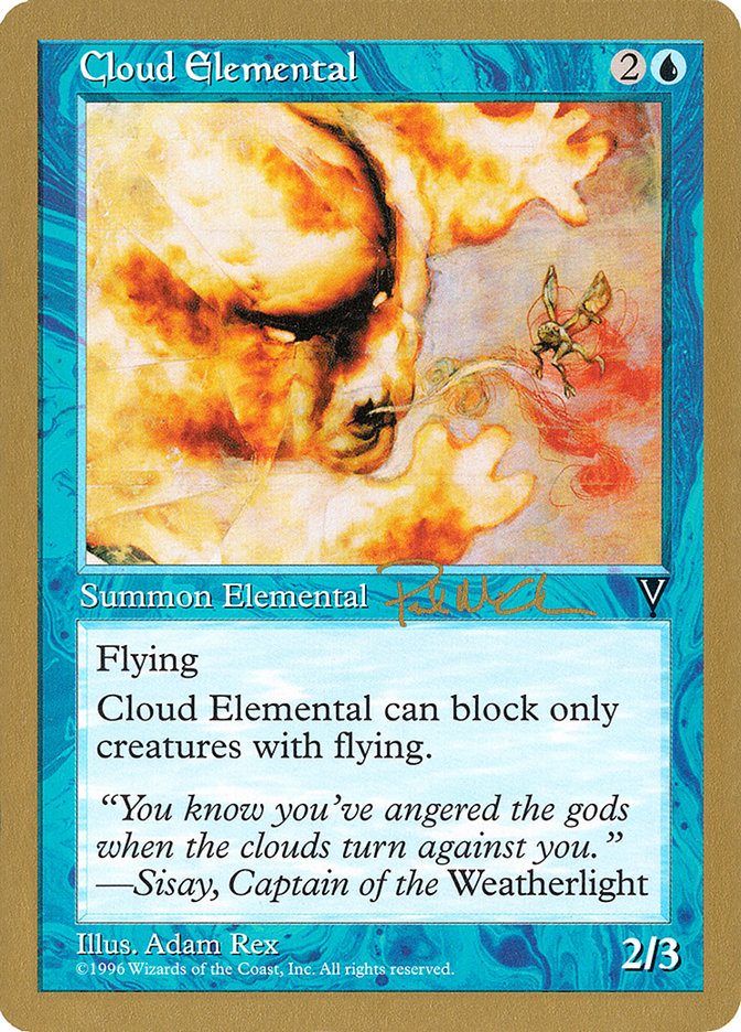 Cloud Elemental (Paul McCabe) [World Championship Decks 1997] | Kessel Run Games Inc. 