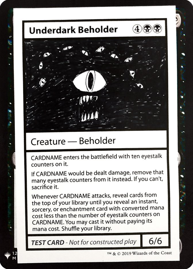 Underdark Beholder [Mystery Booster Playtest Cards] | Kessel Run Games Inc. 