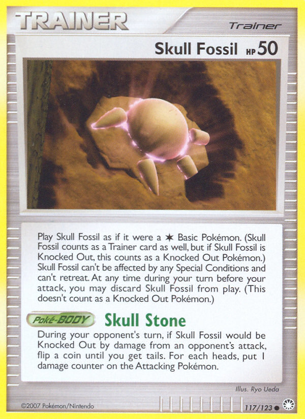 Skull Fossil (117/123) [Diamond & Pearl: Mysterious Treasures] | Kessel Run Games Inc. 