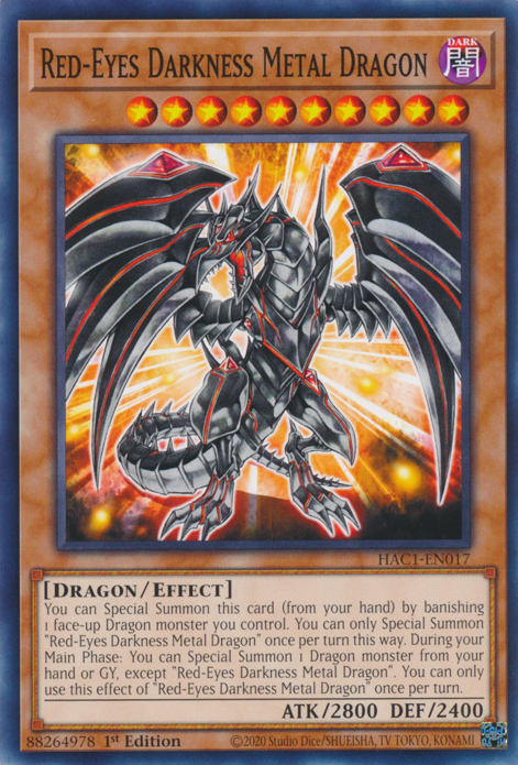 Red-Eyes Darkness Metal Dragon [HAC1-EN017] Common | Kessel Run Games Inc. 