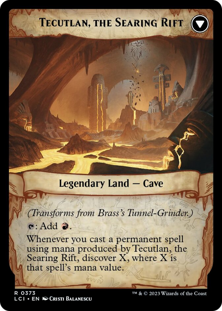 Brass's Tunnel-Grinder // Tecutlan, The Searing Rift [The Lost Caverns of Ixalan] | Kessel Run Games Inc. 
