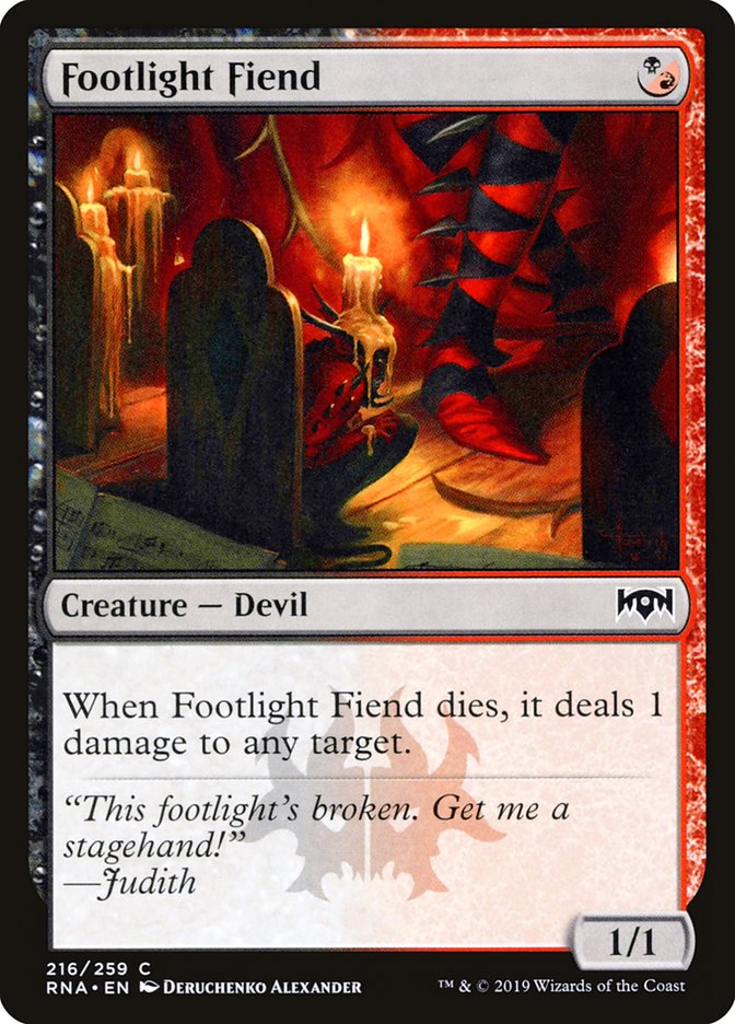 Footlight Fiend [Ravnica Allegiance] | Kessel Run Games Inc. 