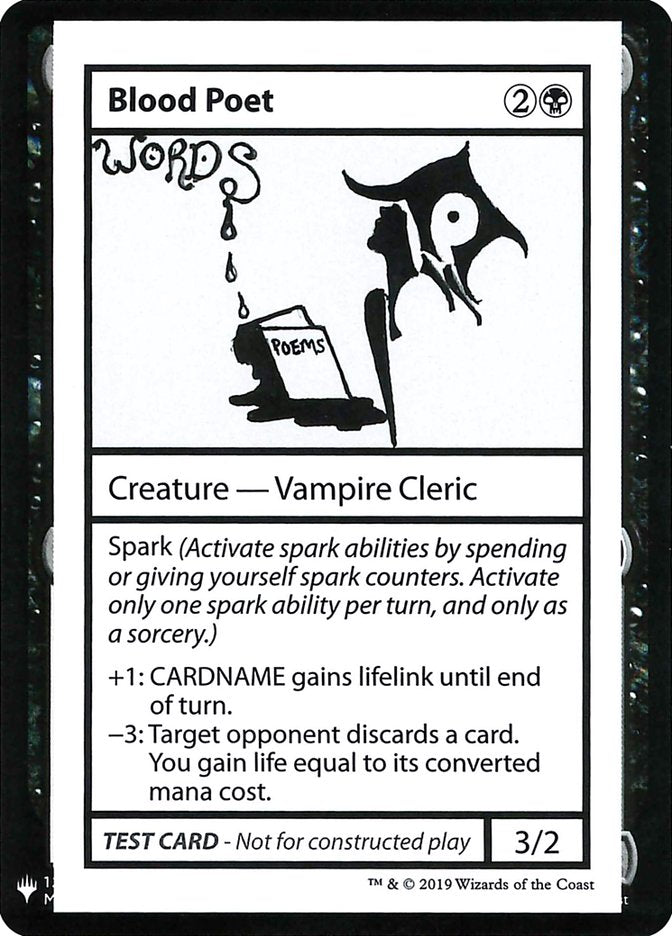 Blood Poet [Mystery Booster Playtest Cards] | Kessel Run Games Inc. 
