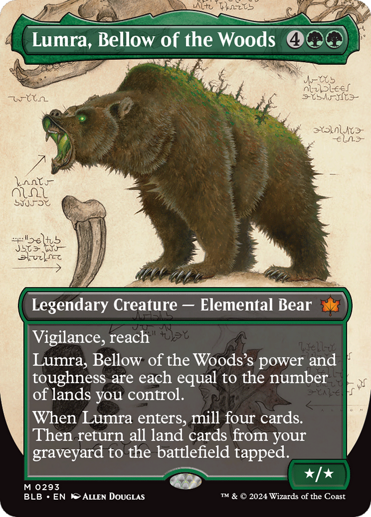 Lumra, Bellow of the Woods (Borderless) (0293) [Bloomburrow] | Kessel Run Games Inc. 