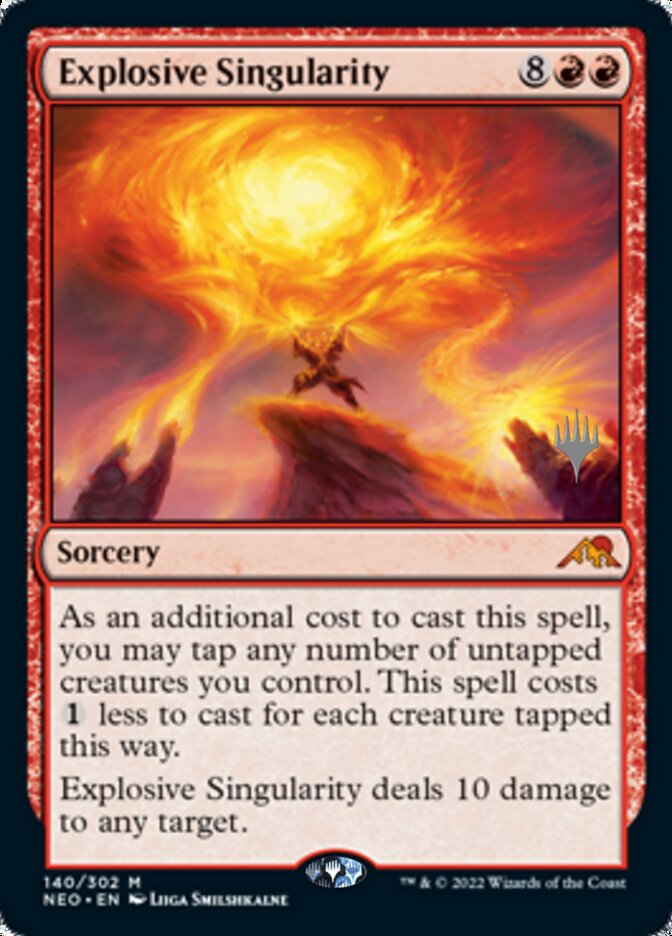 Explosive Singularity (Promo Pack) [Kamigawa: Neon Dynasty Promos] | Kessel Run Games Inc. 