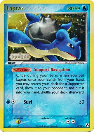 Lapras (8/92) (Stamped) [EX: Legend Maker] | Kessel Run Games Inc. 