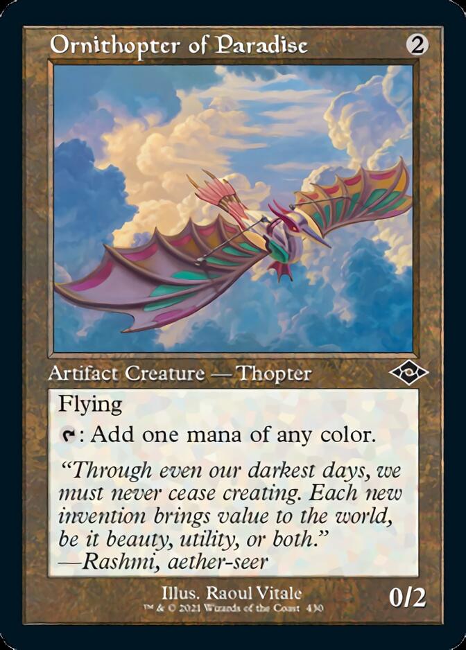 Ornithopter of Paradise (Retro Foil Etched) [Modern Horizons 2] | Kessel Run Games Inc. 