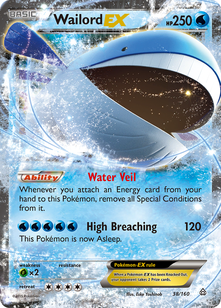 Wailord EX (38/160) [XY: Primal Clash] | Kessel Run Games Inc. 