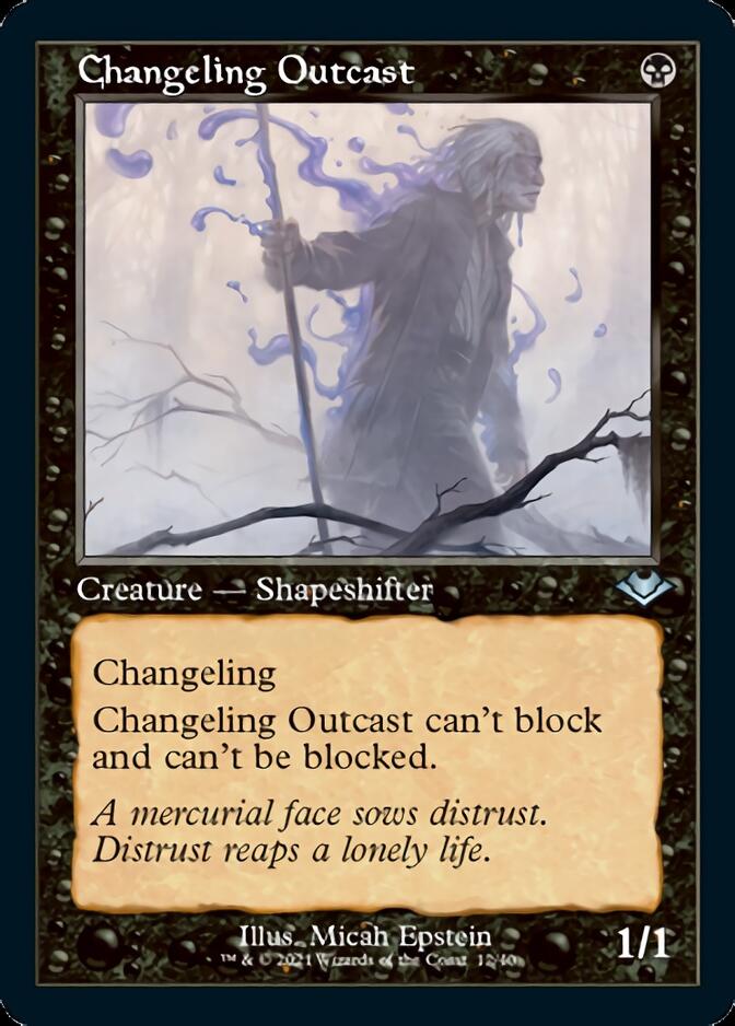 Changeling Outcast (Retro Foil Etched) [Modern Horizons 2] | Kessel Run Games Inc. 