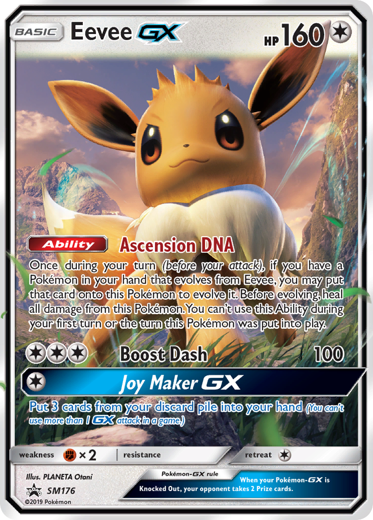 Eevee GX (SM176) (Jumbo Card) [Sun & Moon: Black Star Promos] | Kessel Run Games Inc. 