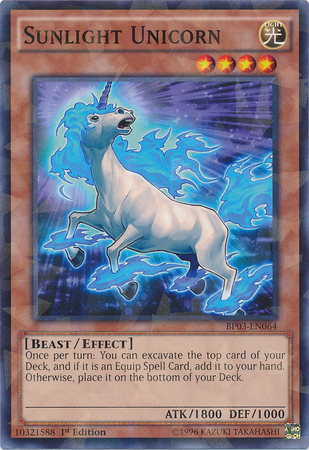 Sunlight Unicorn [BP03-EN064] Shatterfoil Rare | Kessel Run Games Inc. 