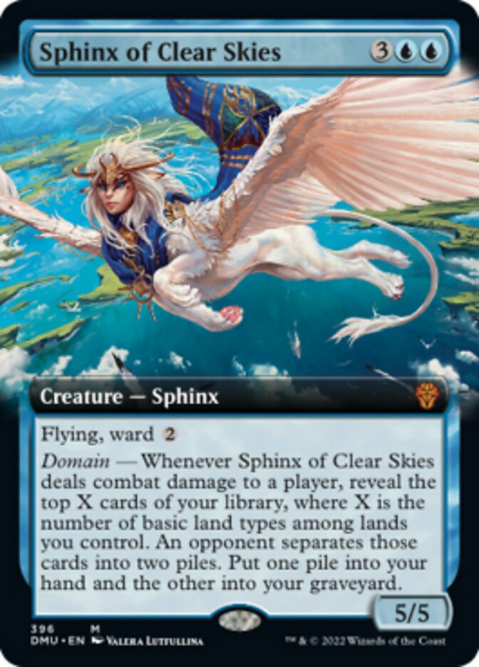 Sphinx of Clear Skies (Extended Art) [Dominaria United] | Kessel Run Games Inc. 