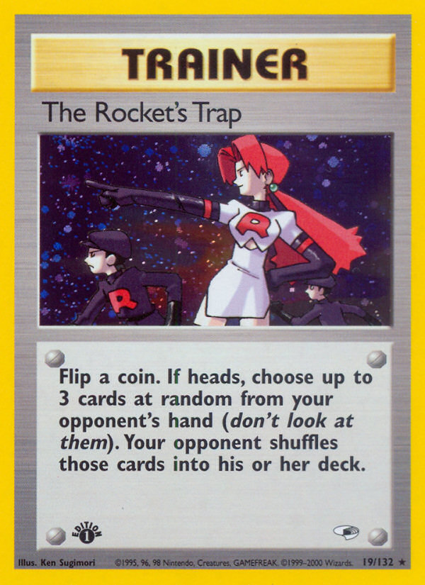 The Rocket's Trap (19/132) [Gym Heroes 1st Edition] | Kessel Run Games Inc. 