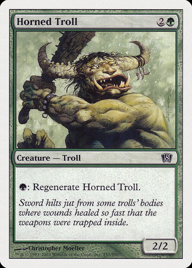Horned Troll [Eighth Edition] | Kessel Run Games Inc. 