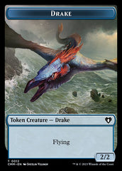Spirit (0010) // Drake Double-Sided Token [Commander Masters Tokens] | Kessel Run Games Inc. 