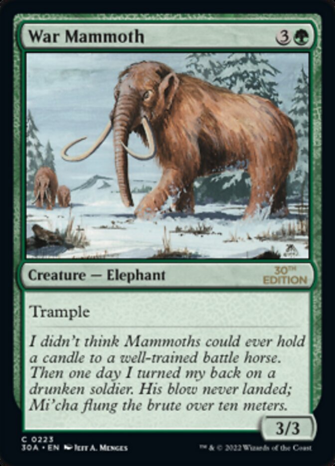 War Mammoth [30th Anniversary Edition] | Kessel Run Games Inc. 